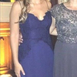 Formal Navy Lace Dress